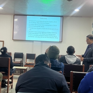 Mr. Krishna Psd Sigdel_Team Leader Presenting DPR of Eco Park_Gerubare Rolpa