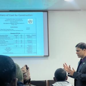 Presentation of DPR Botanical Park at Libang Rolpa